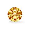 Orange/gul diamant brilliant round cut